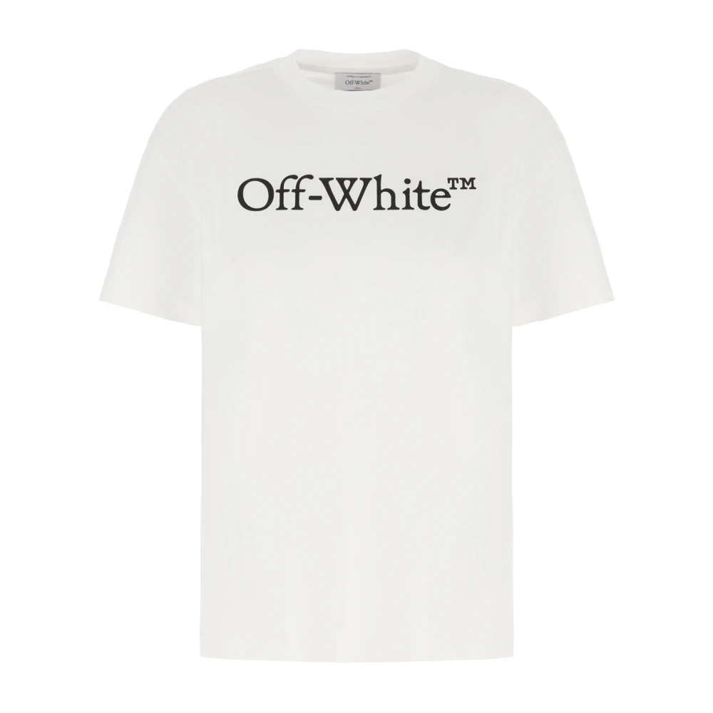 Off White Casual Katoenen T-Shirt White Dames