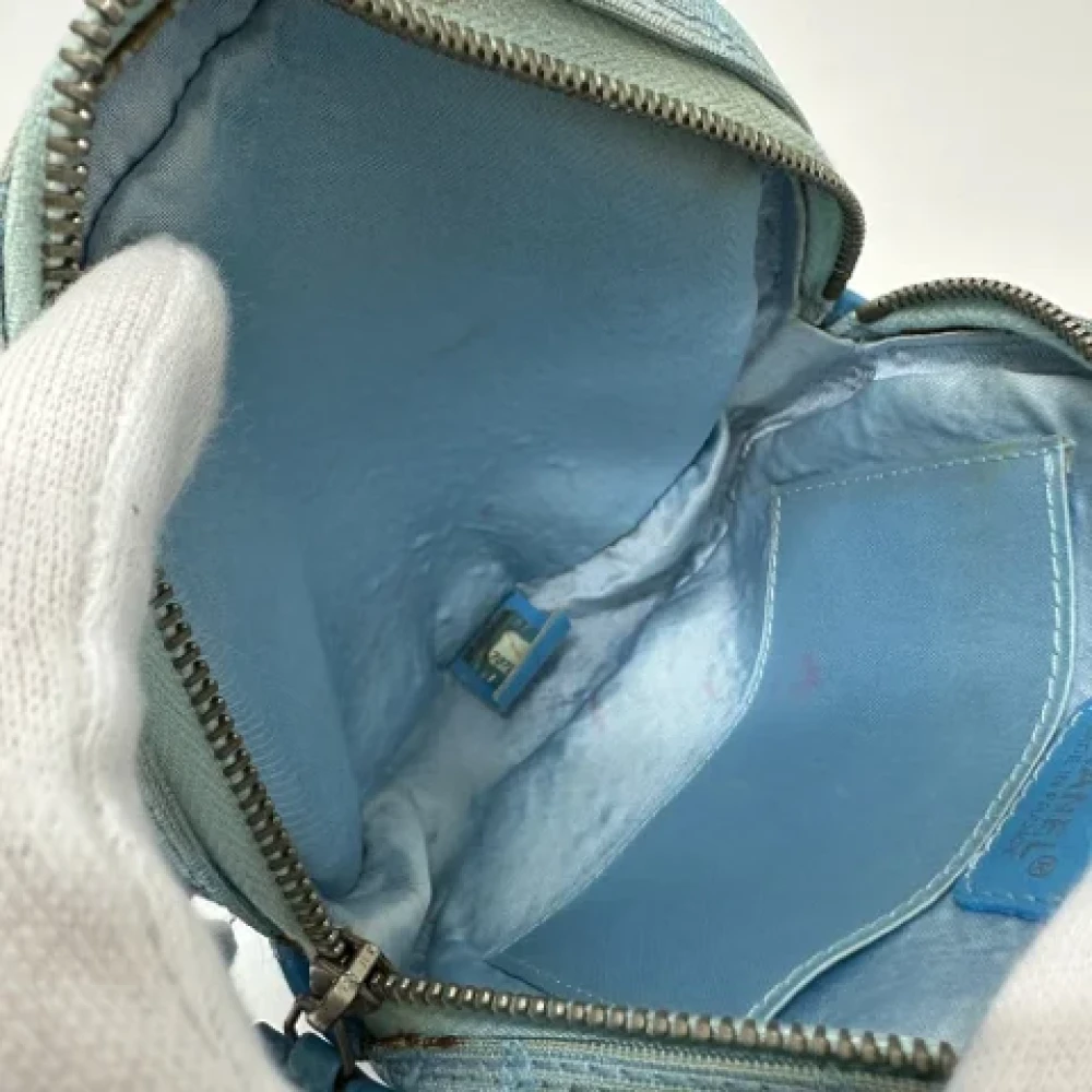 Chanel Vintage Pre-owned Nylon chanel-bags Blue Dames