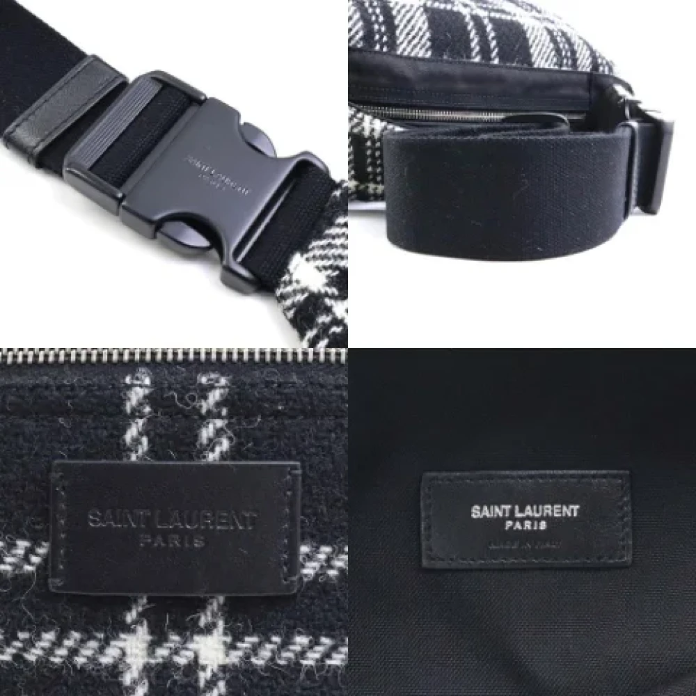 Yves Saint Laurent Vintage Pre-owned Fabric shoulder-bags Black Dames