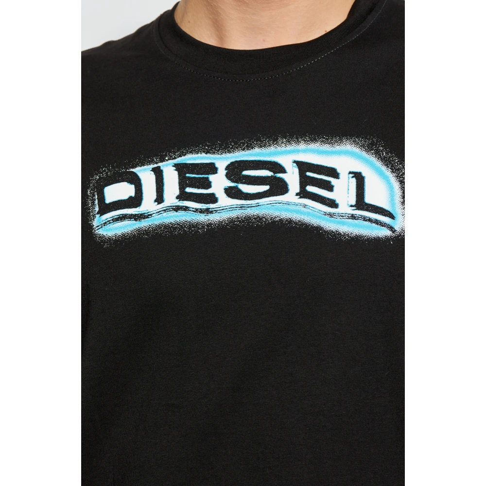 Diesel T-shirt T-Adjust-R4 Black Heren