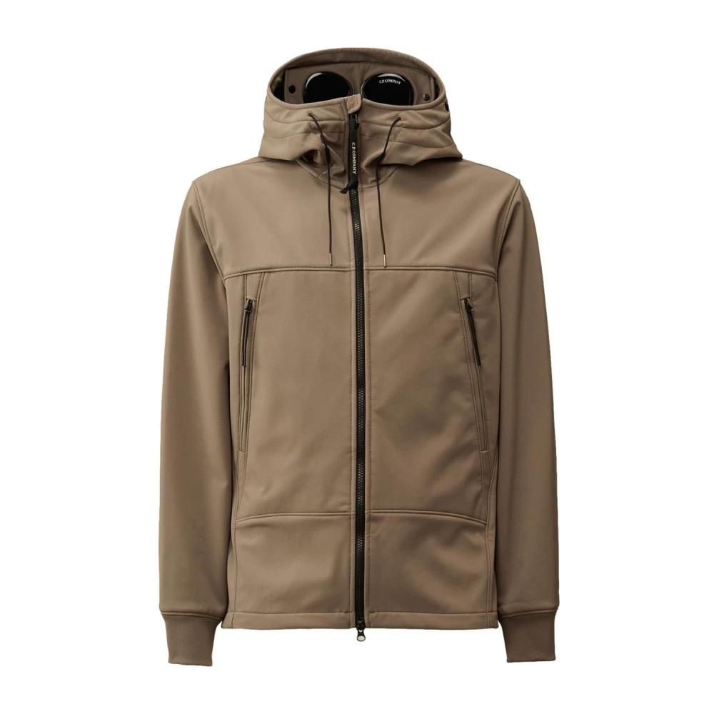 C.P. Company Beige Soft Shell-R Google Jas Beige Heren