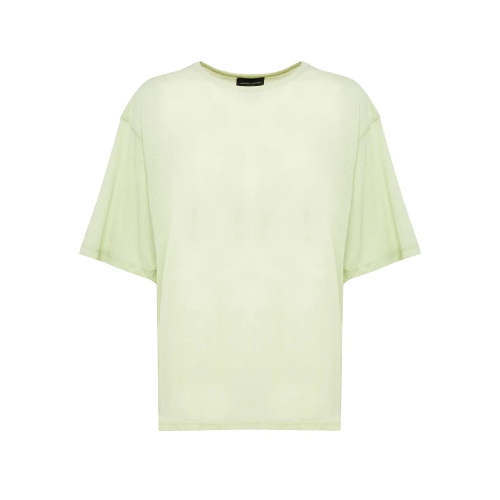 Roberto Collina T-Shirts Green Dames