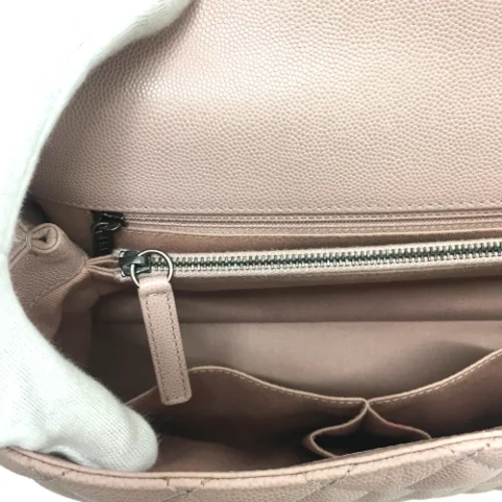 Chanel Vintage Pre-owned Leather chanel-bags Pink Dames