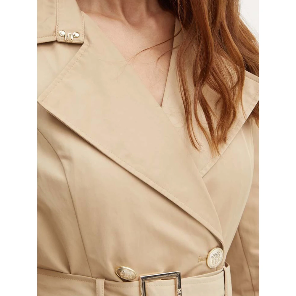 Guess Herb Tan Trench Coat Brown Dames