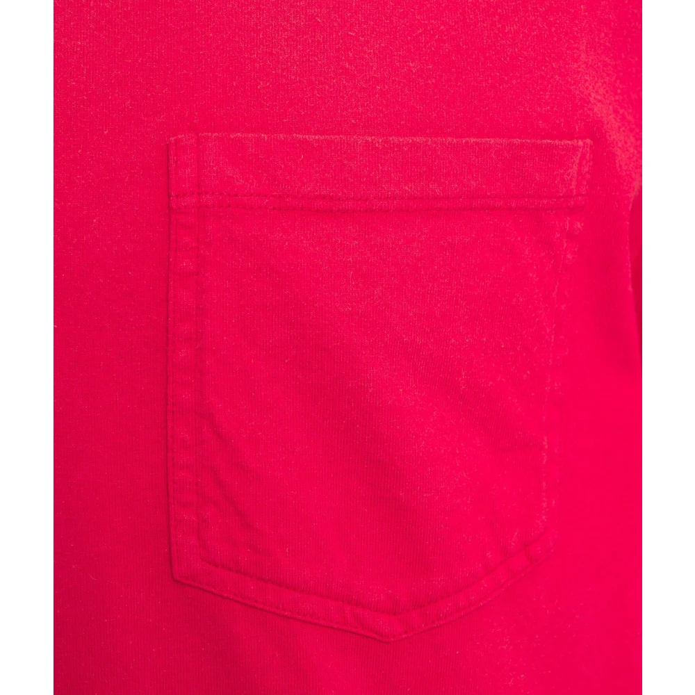 Golden Goose Rood T-shirt met borstzak Red Heren