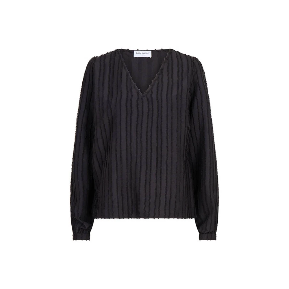 Lofty Manner Zwarte Nancy Blouse | Stijlvolle Mode Black Dames