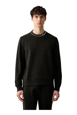 Grafisk logotyp sweatshirt i bomullsblandning