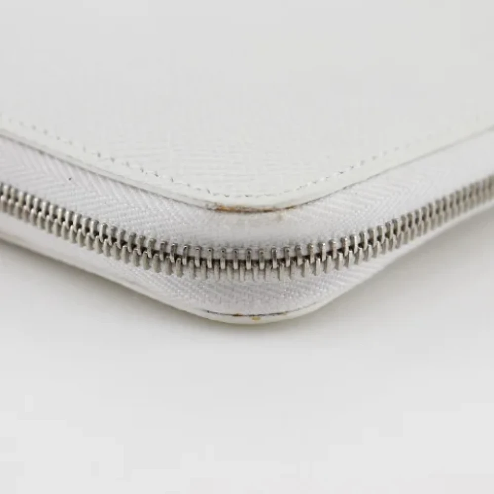 Hermès Vintage Pre-owned Leather wallets White Dames