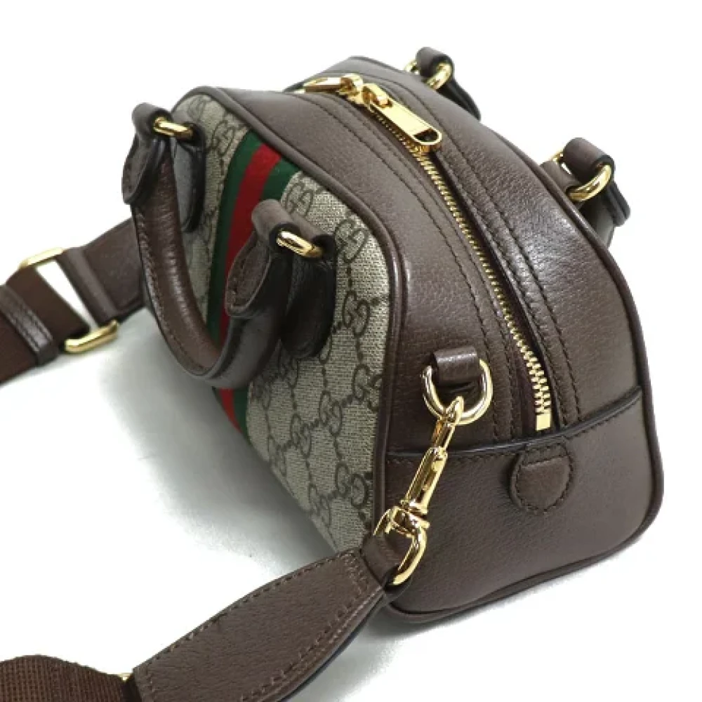 Gucci Vintage Pre-owned Canvas gucci-bags Beige Dames
