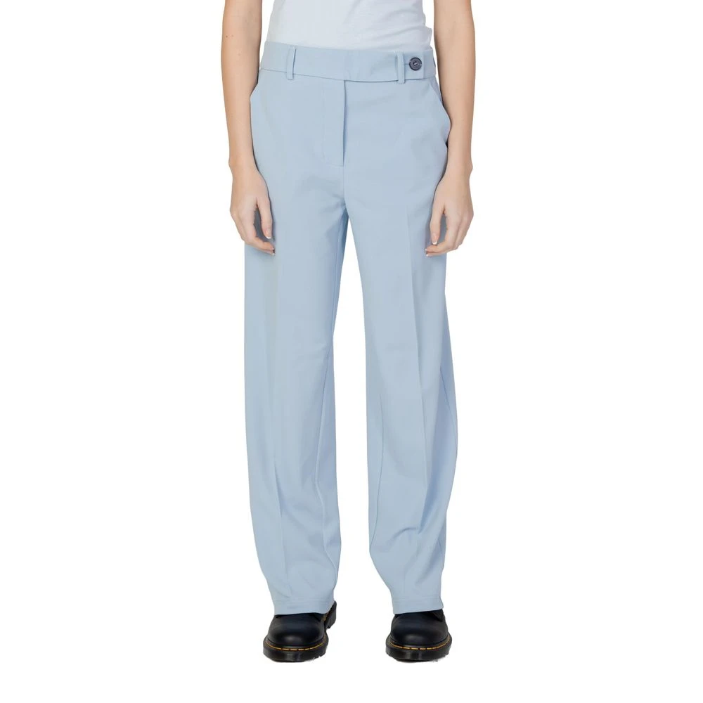 Only Blauwe Polyester Jeans & Sigarettenbroek Blue Dames