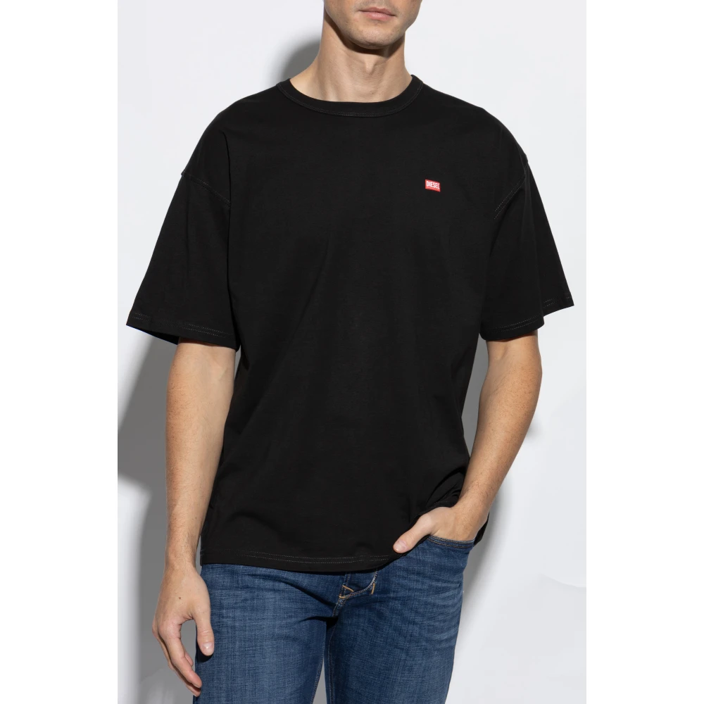 Diesel T-shirt T-Boxt-R30 Black Heren