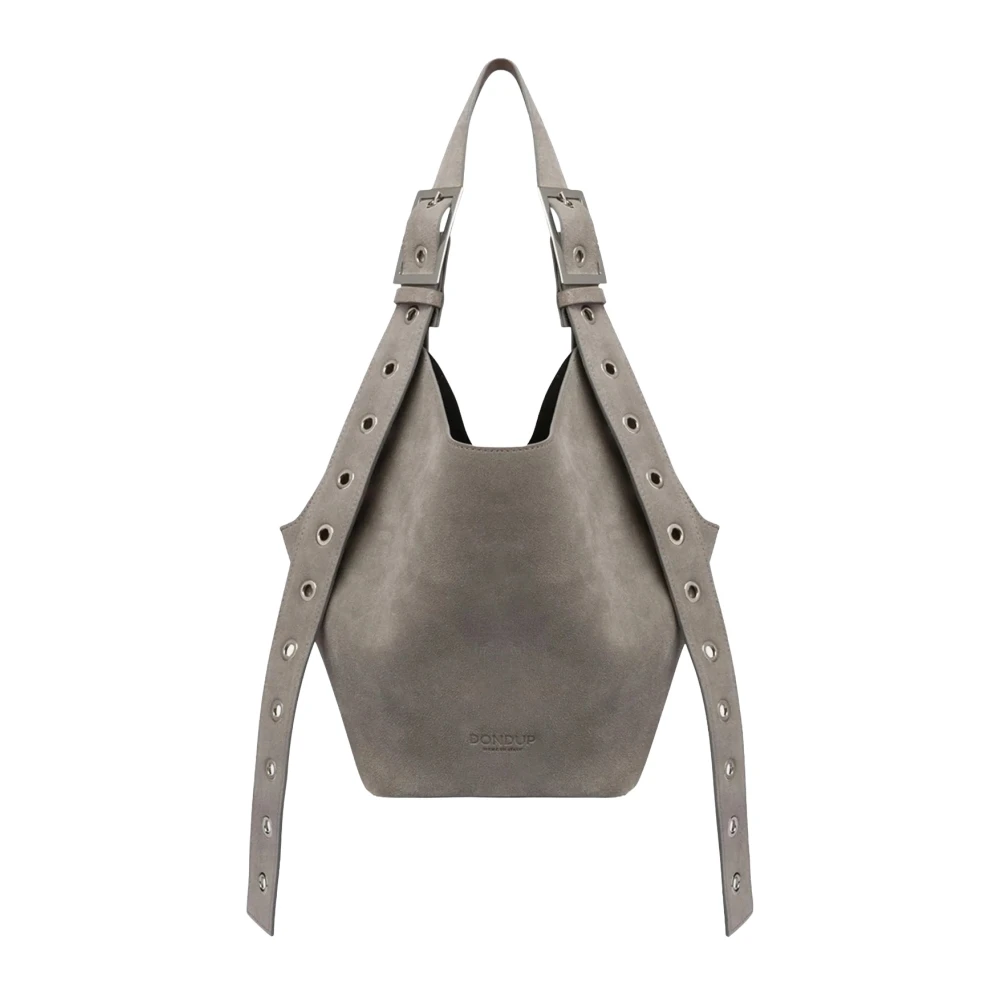 Dondup Women's Gray Small Hobo Bag - Shoulder Bags - One Size - Bags