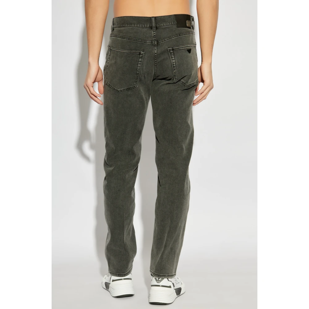 Emporio Armani Straight leg jeans Gray Heren
