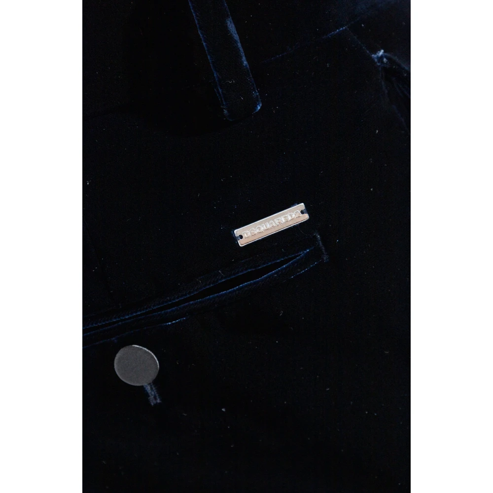 Dsquared2 Velours broek Blue Heren