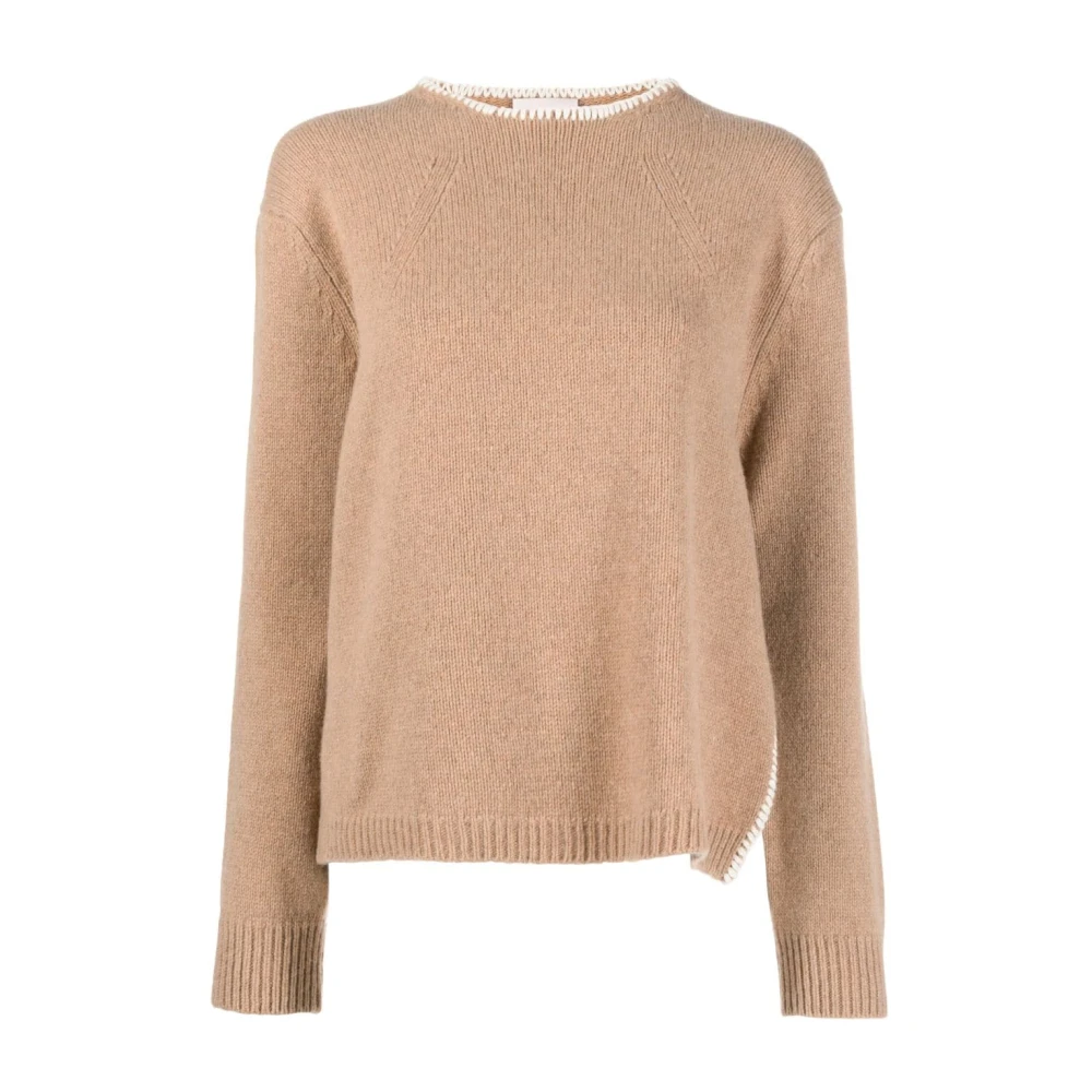 Semicouture Stijlvolle Sweaters Collectie Beige Dames