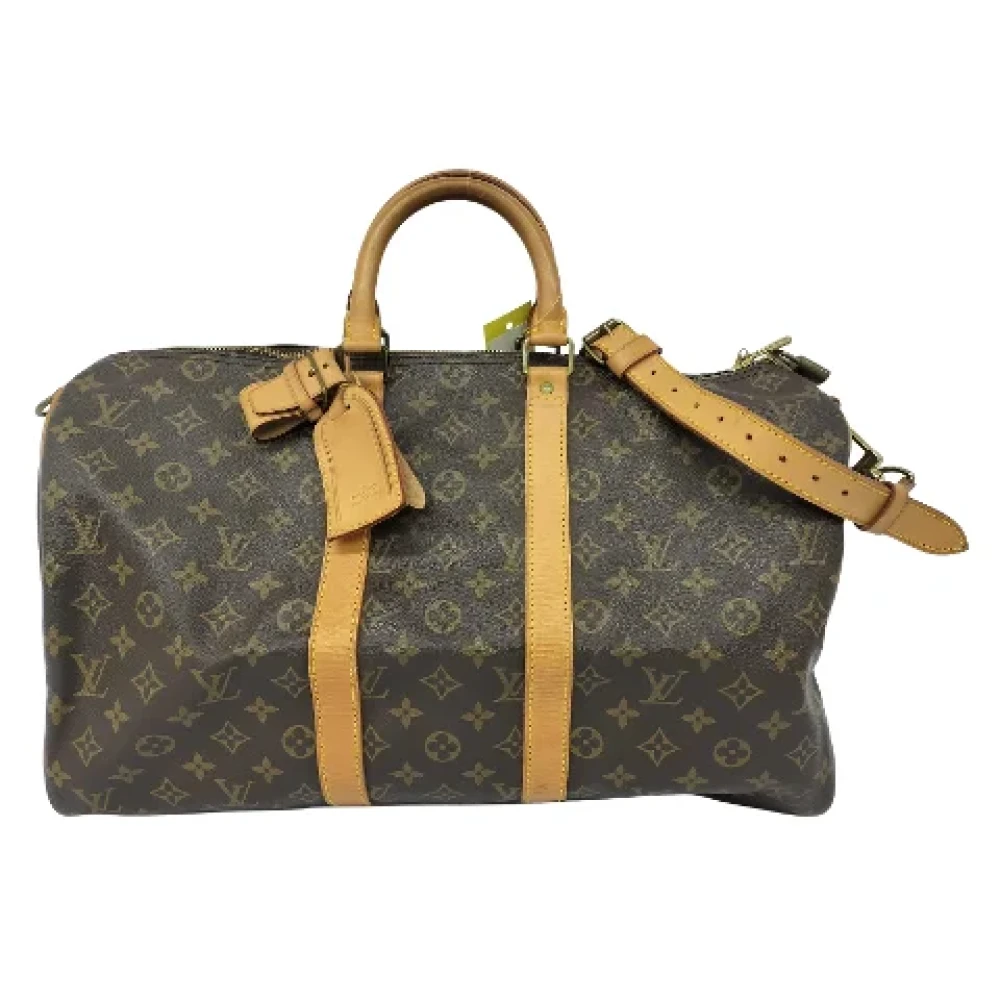 Louis Vuitton Vintage Pre-owned Leather travel-bags Brown Dames