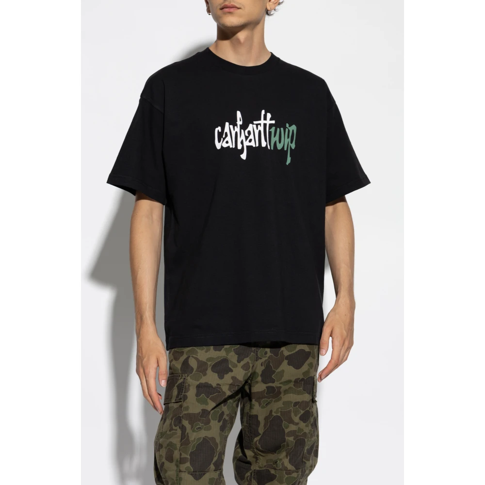 Carhartt WIP Bedrukt T-shirt Black Heren