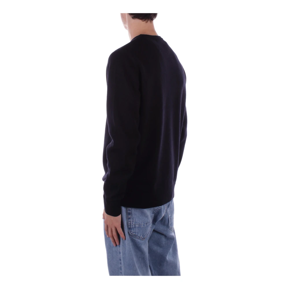 Fred Perry Zwart Logo Zij Sweater Black Heren