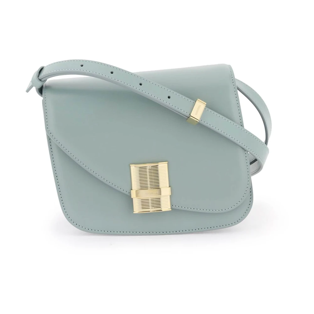 Salvatore Ferragamo Fiamma Crossbody Tas met Gancini Sluiting Green Dames