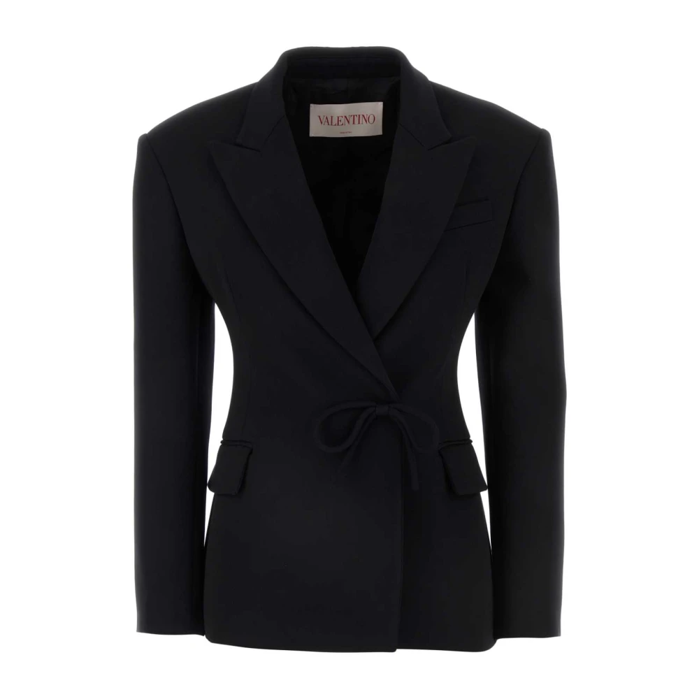 Valentino Garavani Black Blazers, Female, Xs, Wool Blazer