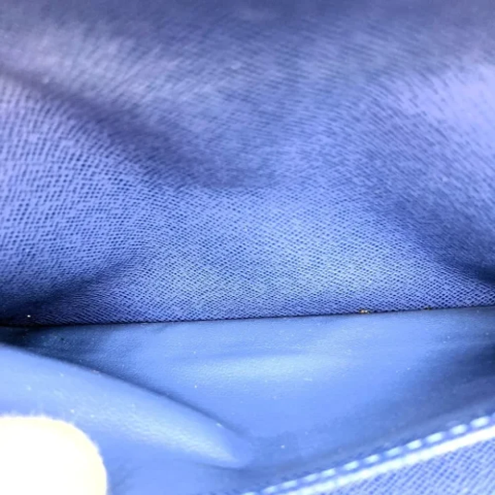 Louis Vuitton Vintage Pre-owned Leather wallets Blue Dames
