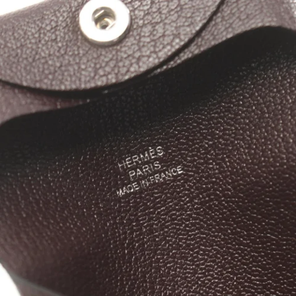 Hermès Vintage Pre-owned Leather wallets Brown Dames