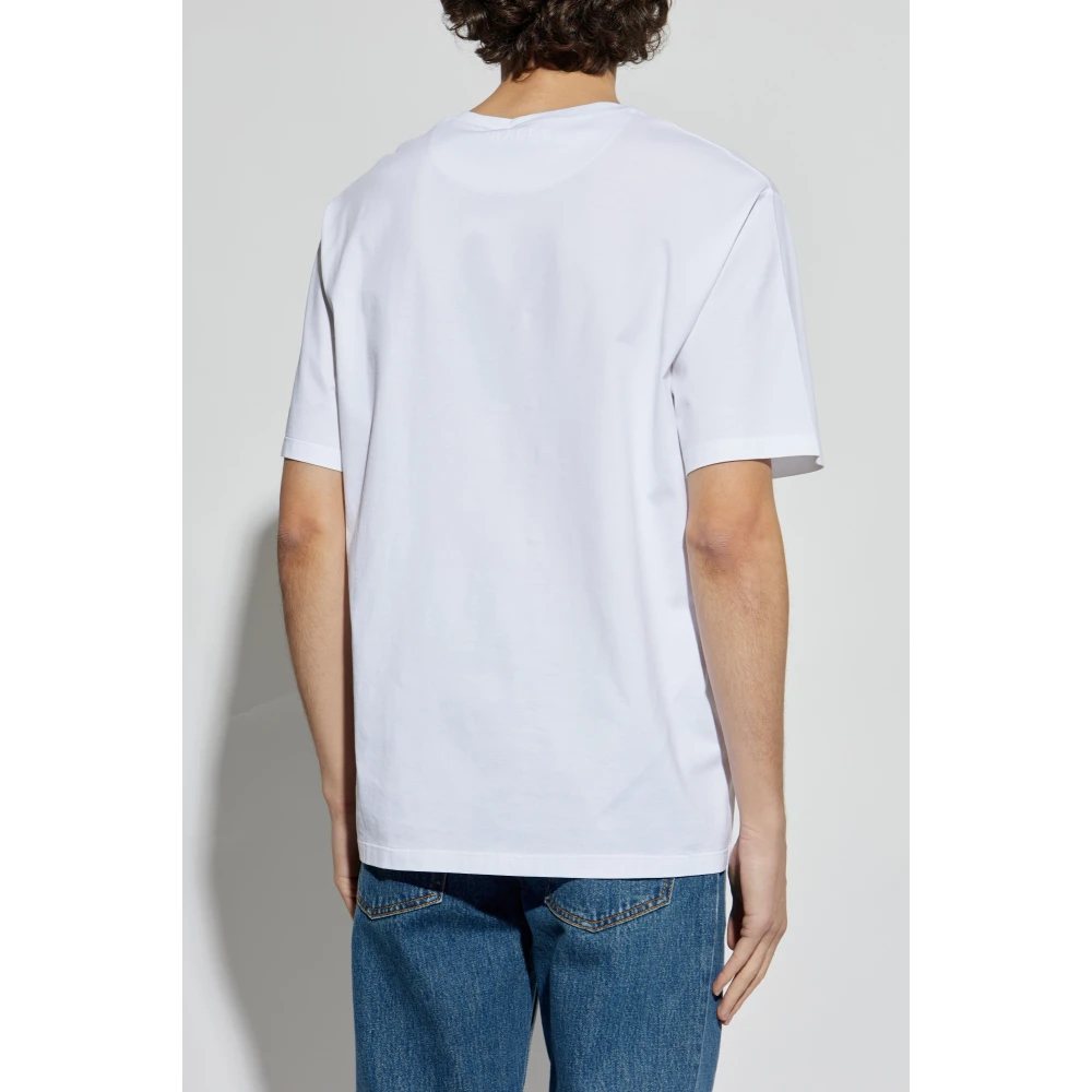 Bally Katoenen T-shirt White Heren