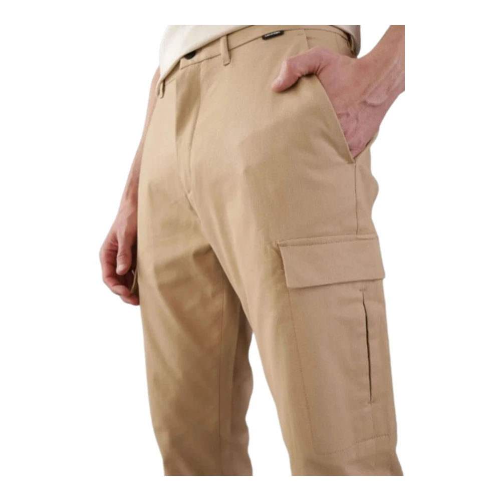 Calvin Klein Moderne Twill Tapered Cargo Broek Beige Heren