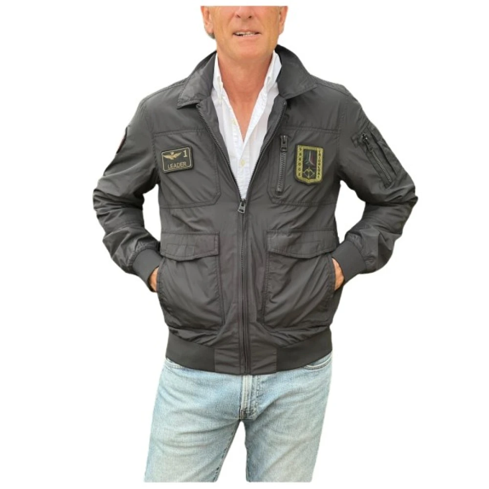 Aeronautica Militare Men's Black Pilot Jacket - Light Jackets - S - Jackets