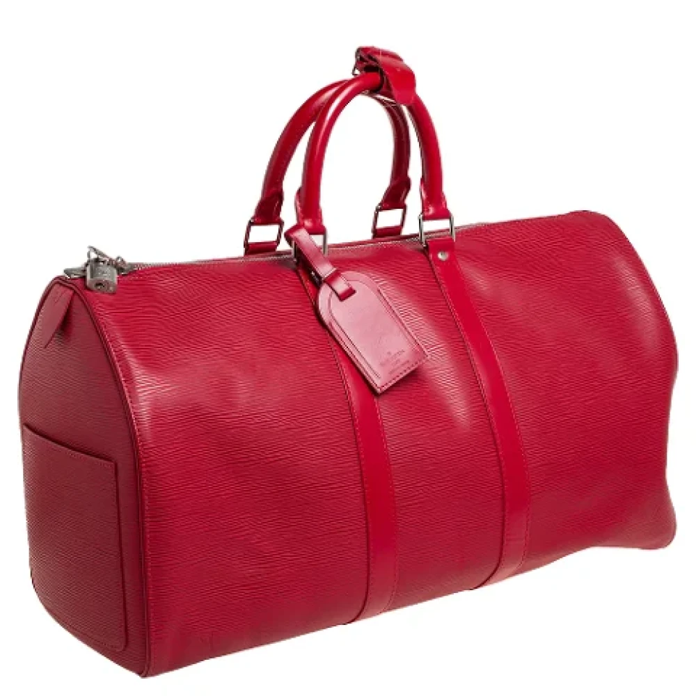 Louis Vuitton Vintage Pre-owned Leather handbags Red Dames