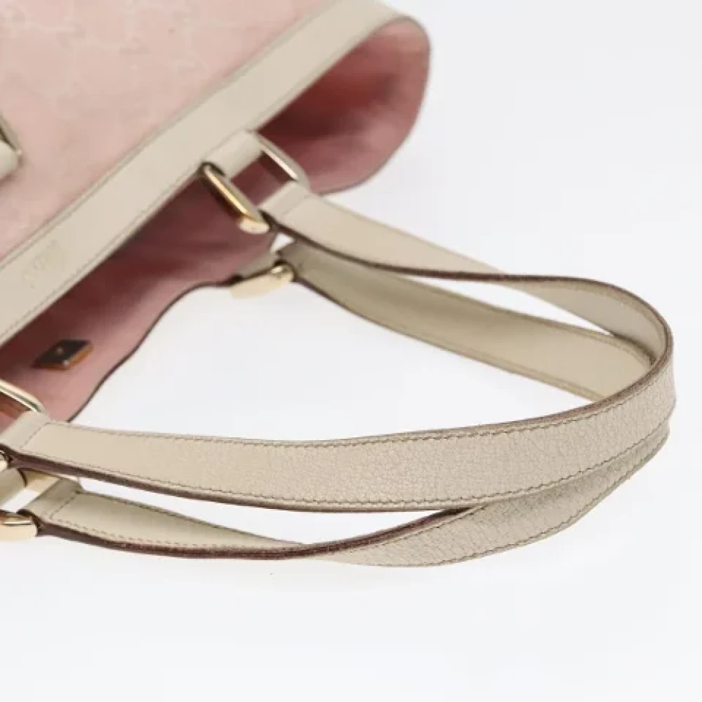 Gucci Vintage Pre-owned Canvas gucci-bags Pink Dames