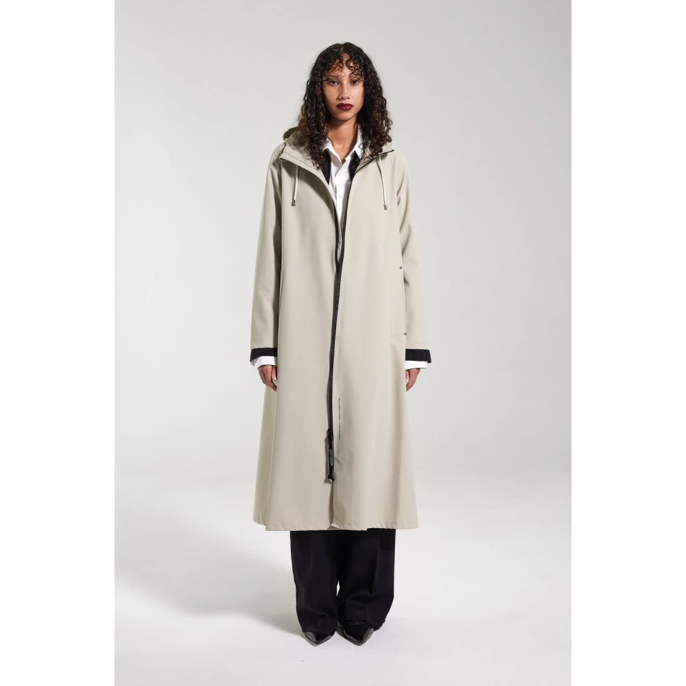 Stutterheim Lichtgewicht Matte Rits Regenjas Beige Dames
