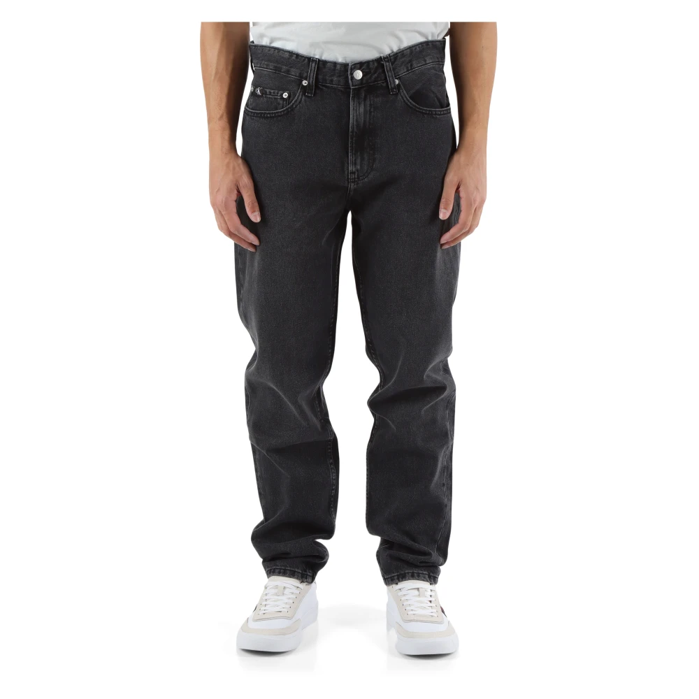 Calvin Klein Jeans Regular Taper Jeans Vijf Zakken Gray Heren