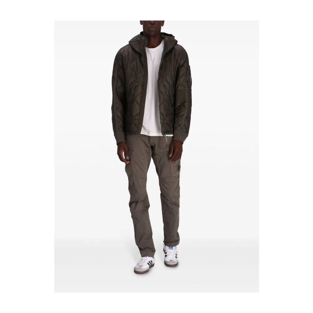 C.P. Company Gewatteerde Hoodie Groen Green Heren