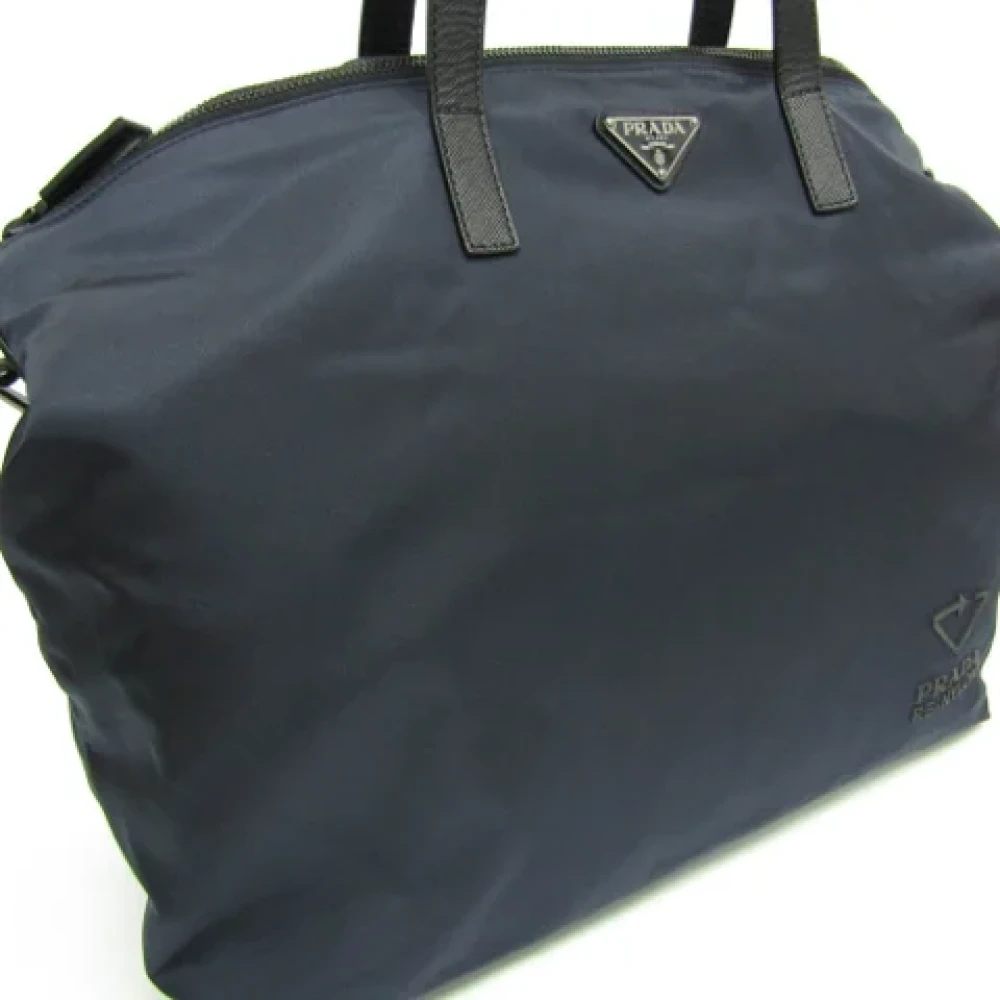 Prada Vintage Pre-owned Fabric totes Black Dames