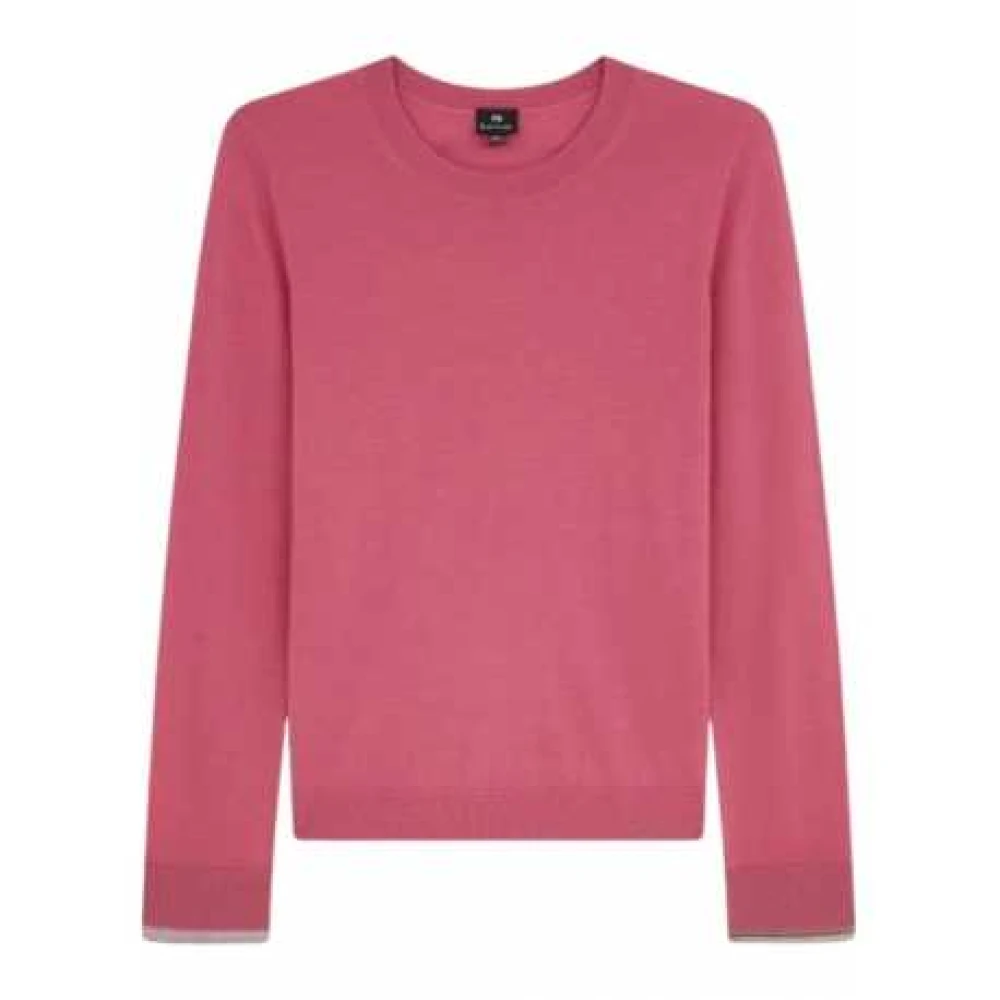 Paul Smith Gestreepte ronde hals gebreide trui Pink Dames
