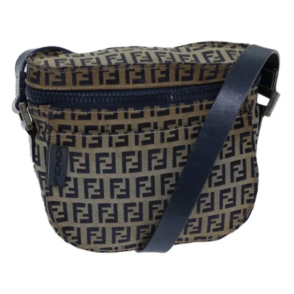 Fendi Vintage Pre-owned Canvas fendi-bags Blue Dames