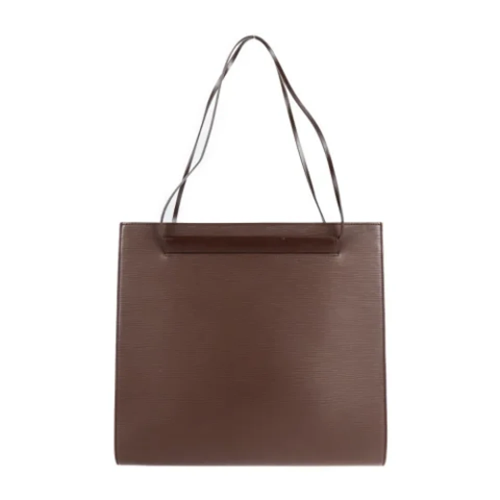 Louis Vuitton Vintage Tweedehands Bruin Leer Louis Vuitton Saint Tropez Brown Dames