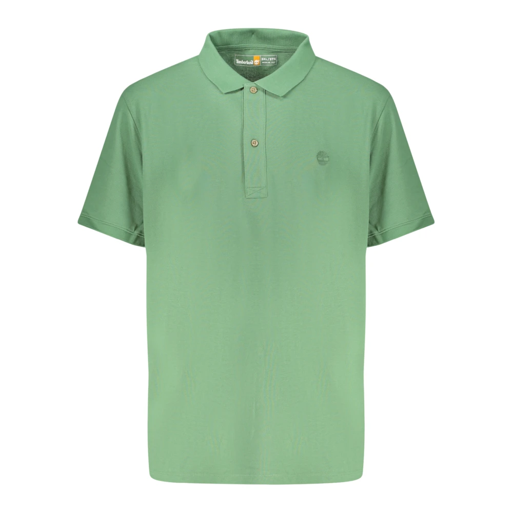 Timberland Men's Green Short-Sleeved Polo Shirt