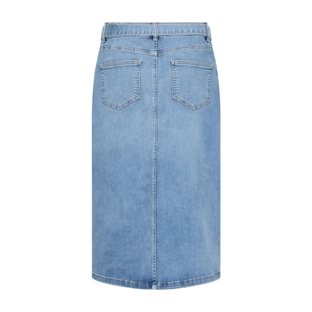 Soyaconcept Kimberly Denim Rok met Riem Blue Dames