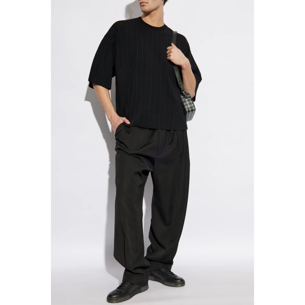 Helmut Lang T-shirt met logo Black Heren
