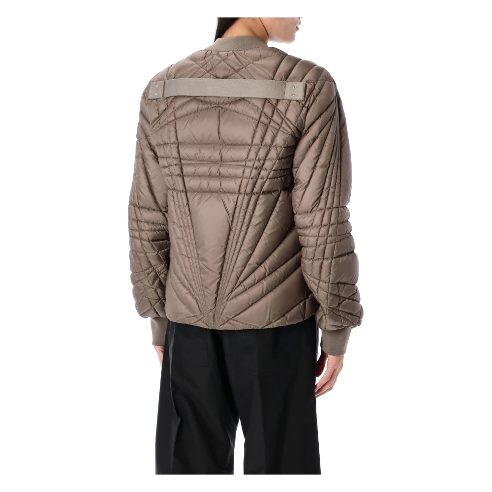 Moncler Megapenta Flight Jacket Outerwear Brown Dames