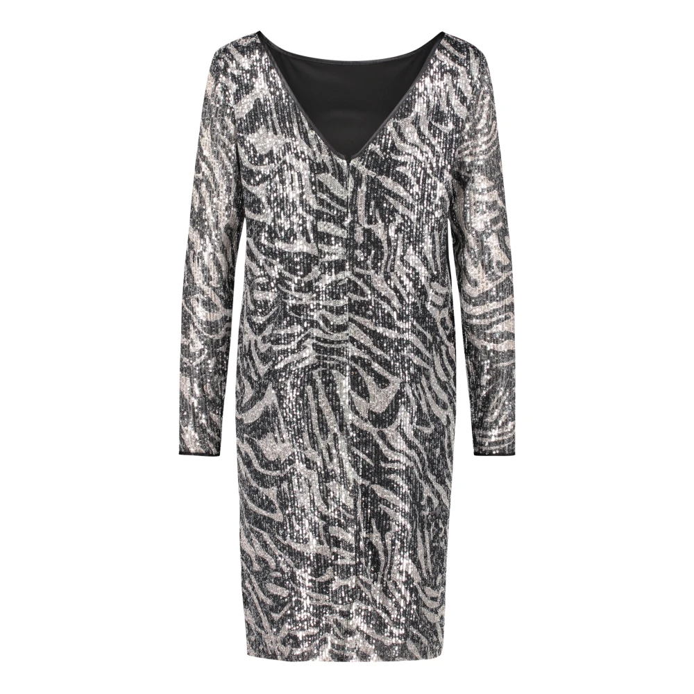 Betty & Co Paillettenjurk met boothals Multicolor Dames