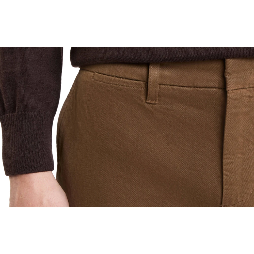Fay Bruine Casual Broek Brown Heren