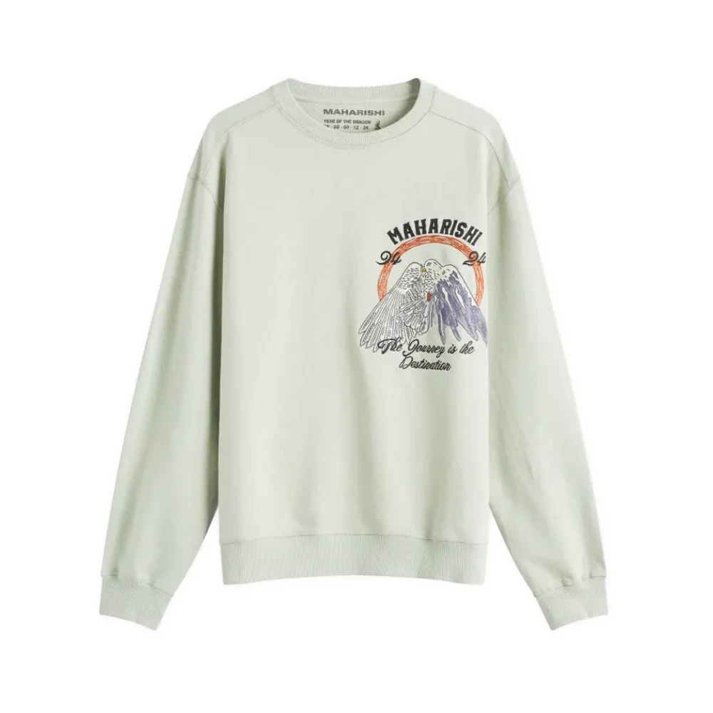 Maharishi Vredesberg Crew Sweat Groen Green Heren