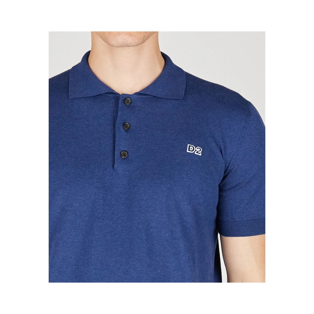 Dsquared2 Sportief Jersey Shirt Blue Heren