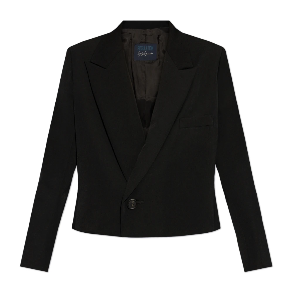 Y-3 Wollen blazer Black Dames