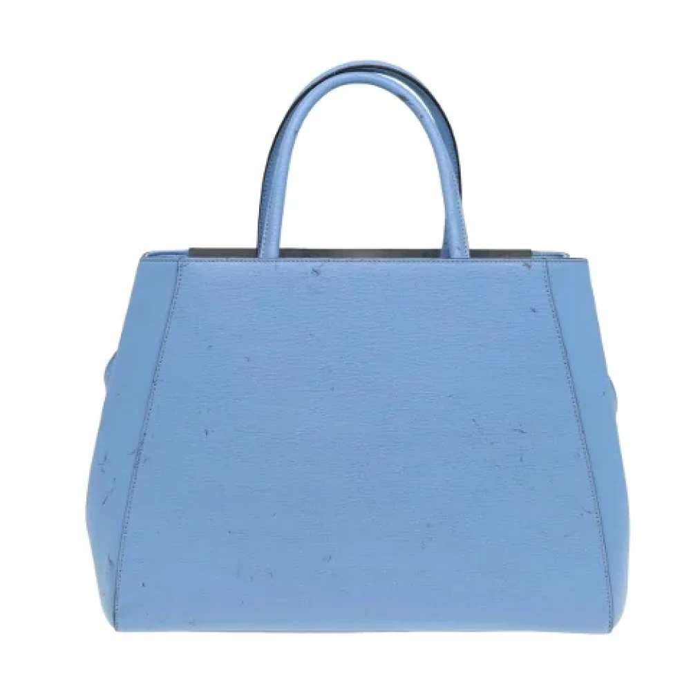 Fendi Vintage Pre-owned Leather handbags Blue Dames