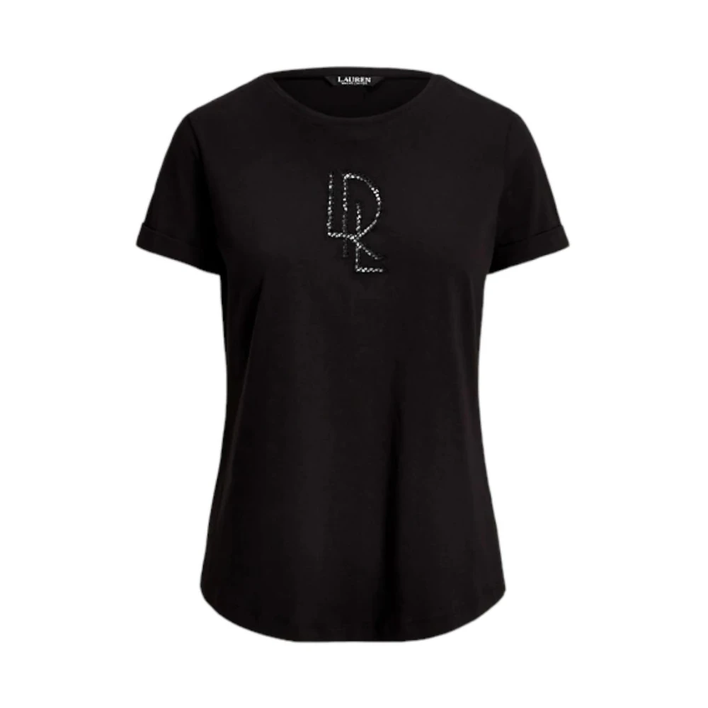 Ralph Lauren Korte Mouw T-shirt Black Dames