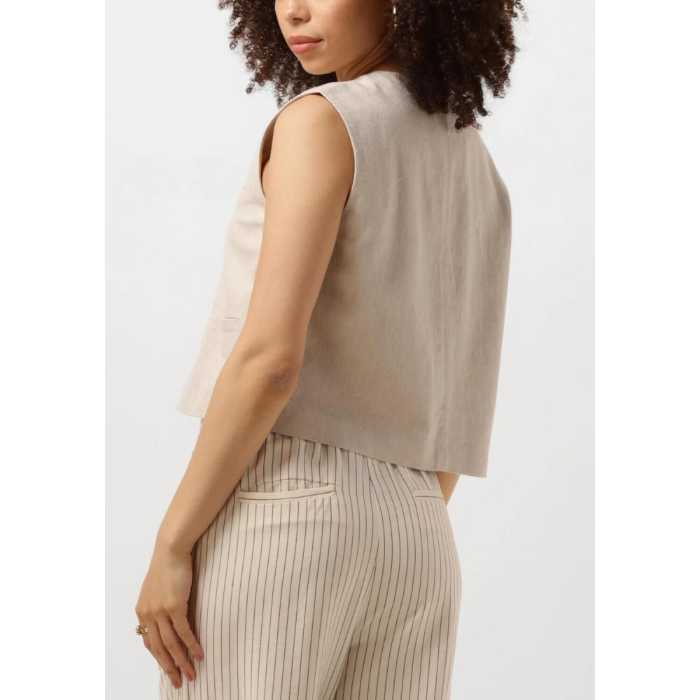 Modström Vest zonder mouwen Beige Dames